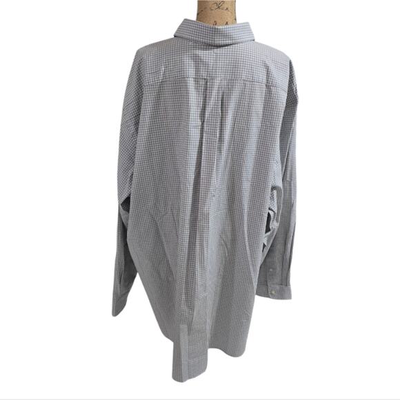 Polo Ralph‎ Lauren GRAY GINGHAM Check Smooth STRETCH Shirt 3XB NAVY Pony NEW - Picture 3 of 8